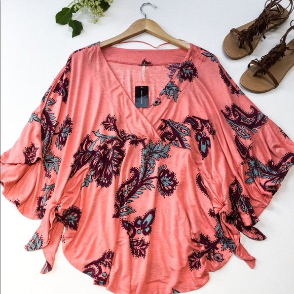 Free People Tops - Free People Maui Wowie Printed Jersey Knit Top